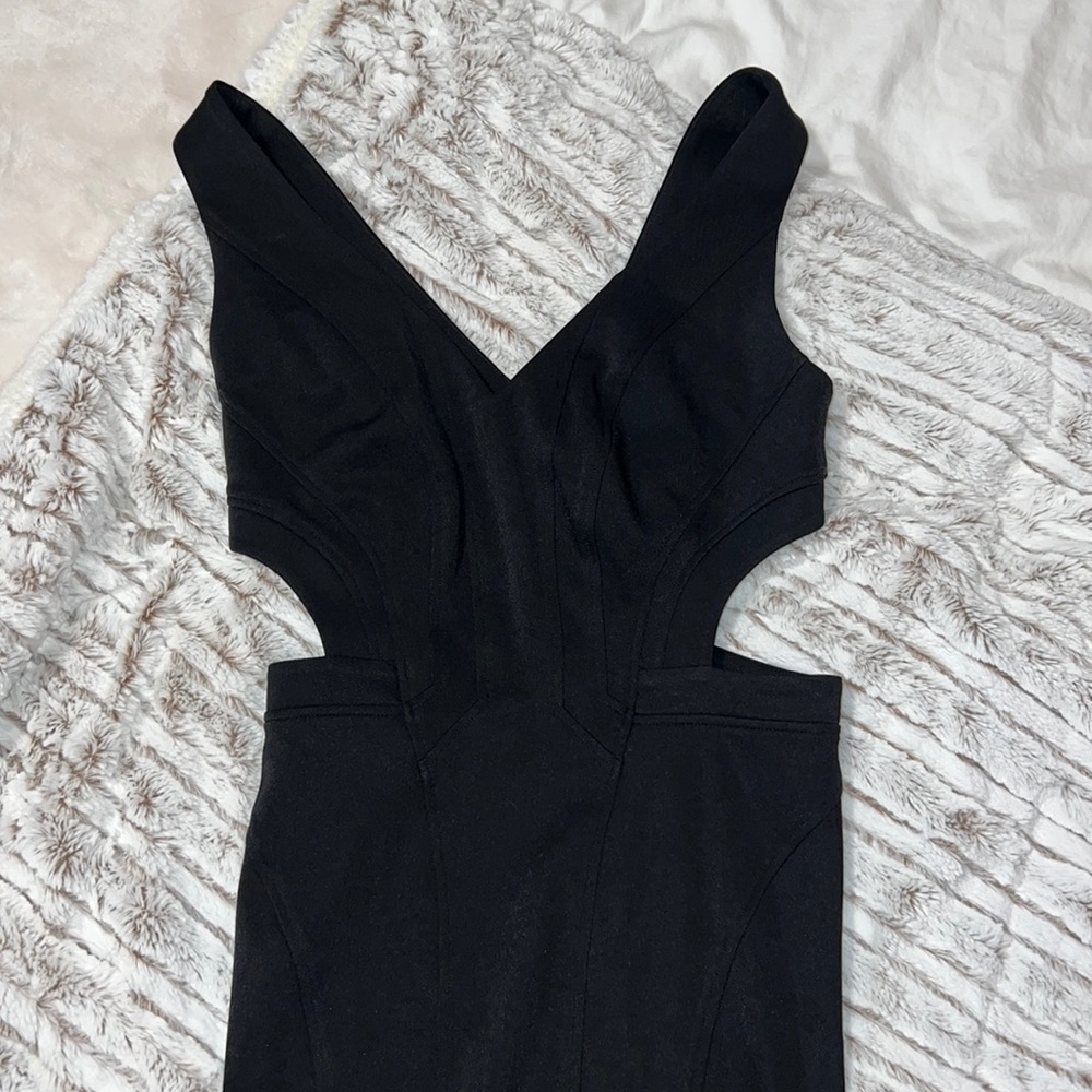Black cutout Zac Posen bodycon bandage dress